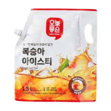 오늘좋은 복숭아 아이스티, 2개, 1.5L