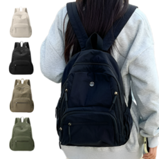 라이프윙 가벼운 기저귀 가방 백팩 유모차 직장인 여성 산모선물, 블랙