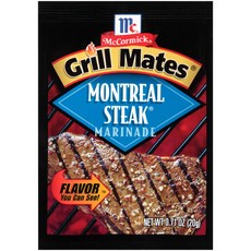 그릴 메이트 몬트리올 스테이크 마리네이드 20g. (4개 팩) Grill Mates Montreal Steak Marinade .71 Oz. (Pack of 4), 20g, 1개