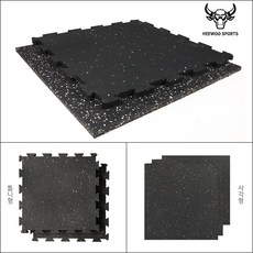 HEEWOO SPORTS 塗層方形積木地墊, 1個, 單一顏色