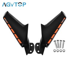 오토바이 미러 윈드 윙 플랭크 스포일러 페어링 리어 장식, 8. Matte Orange, 기본