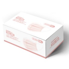 탑가드 덴탈마스크 화이트, 50개입, 1개, 코랄