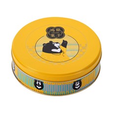 鴻鼎菓子 台灣黑熊曲奇餅-元氣雙拼, 1個, 綜合口味曲奇餅乾