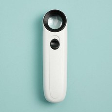 21mm 포켓 LED 돋보기 40배율, 1개