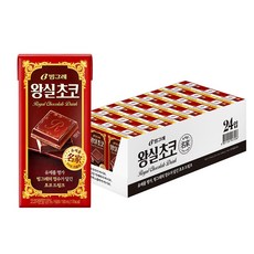 빙그레 왕실초코드링크, 24개, 190ml