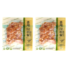 피코크 훈제 오리 다리살, 2개, 200g