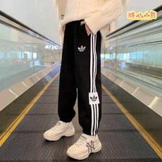 賣場新品女大童長褲時髦女童2025新款兒童裝運動褲春秋季中大童洋氣女孩休閒衛褲外穿110-170碼