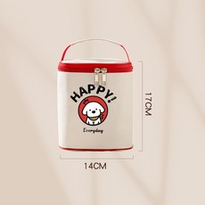 真空超長保溫飯盒 附保溫提袋與餐具組 1100ml, 1個, 小狗【同款保溫袋】小號