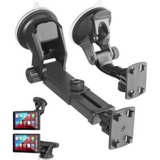 2팩 카플레이 마운트 카푸라이드용 카플레이 스크린 마운트 카플레이 모니터 스탠드 애플 카플레이용 유니버설 대시보드 흡입 컵 브래킷 휴대용 스테레오 스탠드 리어 뷰 백업 카메라, 2팩 카플레이 마운트 카푸라이드용 카플레이 스크린 마운