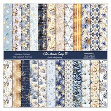 HelLOW 로우een 스크랩북 종이 패드 30.5 x 30.5cm12 x 12인치 양면 유령 박쥐 패턴 디자인 장식 콜라주 저널링 접힌 카드스톡 종이 접기 DIY 공예, 블루 블링