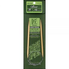 Clover 3016/24-10 Takumi 대나무 원형 61cm24인치 뜨개질 바늘 사이즈 10 438234, Clover 3016/24-10, Takumi 대나무