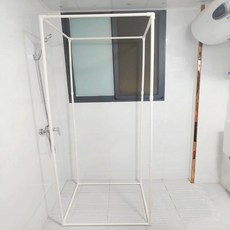 비상 간이 샤워부스 텐트 파티션 물막이 이동식 샤워실 커튼, 프레임 A