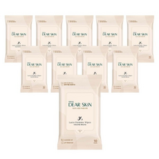 디어스킨 락토 페미닌 여성청결 티슈, 10개, 1g
