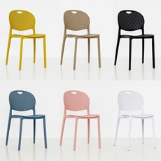 더조아 보니체어 인테리어 사출 플라스틱 체어, 보니 베이지, 1개