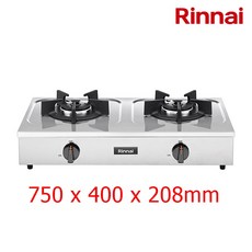 린나이 업소용 2구 고화력 가스레인지, RSB-275S, LPG