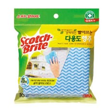 3M 생활용품 수세미 빨아쓰는 다용도 행주(10EA/1봉), 1, 1개