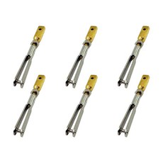 6PCS RC 비행기 U 클립 클램프 금속 클레비스 풀로드 커넥터 커플러 푸시로드 연결 샤프트 헬리콥터 고정 날개 부품 DIY 모델 항공기 액세서리 M2 사이즈 스타일