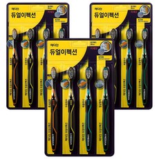 메디안 듀얼이펙션 미세모 칫솔, 4개입, 3개