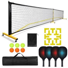 포플러 피크 테니스 키트 스포츠 코트 프레임 야외 라인 실리콘 네트 코트 경기 포지셔닝 훈