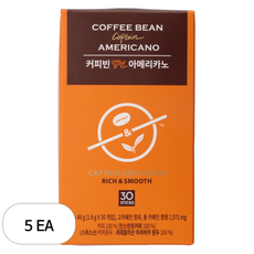 커피빈 캡틴 아메리카노 커피믹스, 1.6g, 30개입, 6개