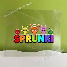 스프렁키스 전사 스티커 만화 비닐 크리스탈 라벨 양각 데칼 자가 접착 방수 컵 병 선물용, 1개, 26. JZHZ350