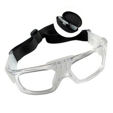 글라시즈 스포츠 밴드형 고글 보호 안경 축구 농구 케이스 포함, 1개, 투명컬러