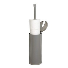 Zenna Home Easy Access 브러시드 니켈 화장지 홀더 녹 방지 3롤 보관 뚜껑과 잡기 쉬운 손잡이가 있는 보관함 뚜껑이 목욕 티슈, Brushed Nickel