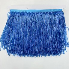 15 cm 와이드 프린지 비드 술 장식 레이스 DIY 액세서리 홈 섬유 댄스 리본, Lake blue