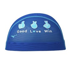 MIZUNO(미즈노) 수영 경기 수영 피트니스 수영 모자 메쉬 캡 N2JWC003 유니섹스 M 블루