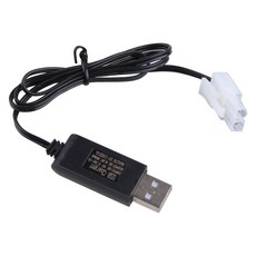 1x 9.6V KET 2P 플러그 USB 충전 케이블, 기본, 1개