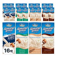 매일유업 아몬드브리즈 16팩 (프로틴+오리지널+오트+초코) 각4종
