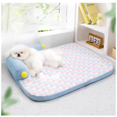 코미라 여름 쿨링 강아지 쿨매트 통기성 논슬립, 1개, 블루A