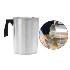 전문 양초 제작 키트 주전자형 붓기 및 내열성 왁스 녹이는 냄비, 03 300ml 7.5x9cm