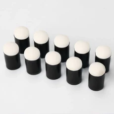 얼굴을 색칠하고 페인팅 도구를위한 10Pcs 스폰지 손가락 침대 어린이 DIY 손으로 만든 그림 프레스 손가락, 01 Black-10Pcs
