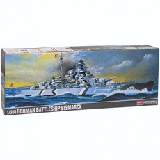 아카데미과학 비스마르크 전함 조립 프라모델 피규어 장난감 완구 선물, 1개