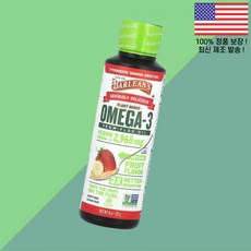 배린스 식물성 오메가3 DHA EPA 피쉬오일 오메가쓰리 아마 오일 딸기 스트로베리 바나나 스무디 2968mg 8온스 227g 세리어리 딜리셔스 Barlean's Serious