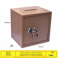 지문 투입식 소형 가정용 사무용 금고 35~50cm, G_45 골드 상단 투입 잠금장치x 배터리x