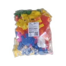 遊思樂 動物家族積木75塊 - 兒童益智玩具，激發想像力與創造力，安全無毒材質, 詳見包裝, 紅、黃、籃、綠、白、桔、粉紅, 1個