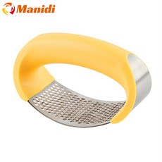 Manidi취사도구 마늘 스테인리스강 다진 손 다진 마늘 손 주방 생강 마늘 도구 하나 주방 액세서리., YELLOW, 1개
