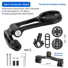 Garmin/Bryton/CATEYE MTB 도로 자전거 스템 프론트 엔드 헤드라이트 직경용 Deemount 컴퓨터 스탠드 20-30, 01  Mainland, 05 S031-GMBT-K24
