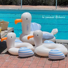 갈매기 아동용 튜브 아기 튜브 어린이 겨드랑이 튜브 차양막 보행기 튜브 성인용 물놀이 보트, 1개, 갈매기 차양막 보행기 튜브 권장 연령 0-4세