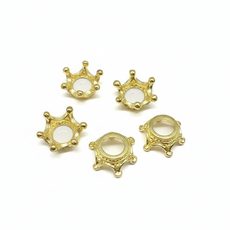 왕관 파츠 (1개) 데코장식 석고방향제 만들기 DIY 재료, 옐로우골드