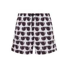 모스키노 그래픽 프린트 스윔 쇼츠, 화이트계열