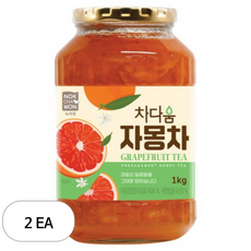 녹차원 차다움 자몽차, 1kg, 1개입, 2개