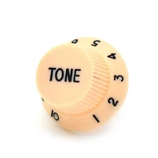 일렉트릭 기타 픽업용 검정색 플라스틱 1볼륨 2톤 컨트롤 노브, 02 tone beige