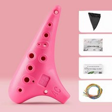 수지 세레모니얼 플루트 홀 중간 중국 악기, 1개, 7. 새로운 스타일 [낙하 방지 및 긁힘 방지] [핑크, 기본