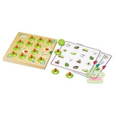 GOGO TOYS 找找看記憶配對遊戲 找找看 記憶配對 記憶遊戲 競賽遊戲 木製教具 GogoToys #21025, 1個, Multicolor