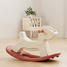 兒童木馬搖馬玩具, 黃色, 1個