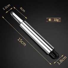 龍眼去核大蝦開背刀 - 不鏽鋼蝦處理工具組 (去蝦線/取蝦肉/挖蝦腦), 1個, 塑料柄【opp袋裝】