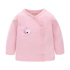 그린베베 래빗 스냅배냇저고리